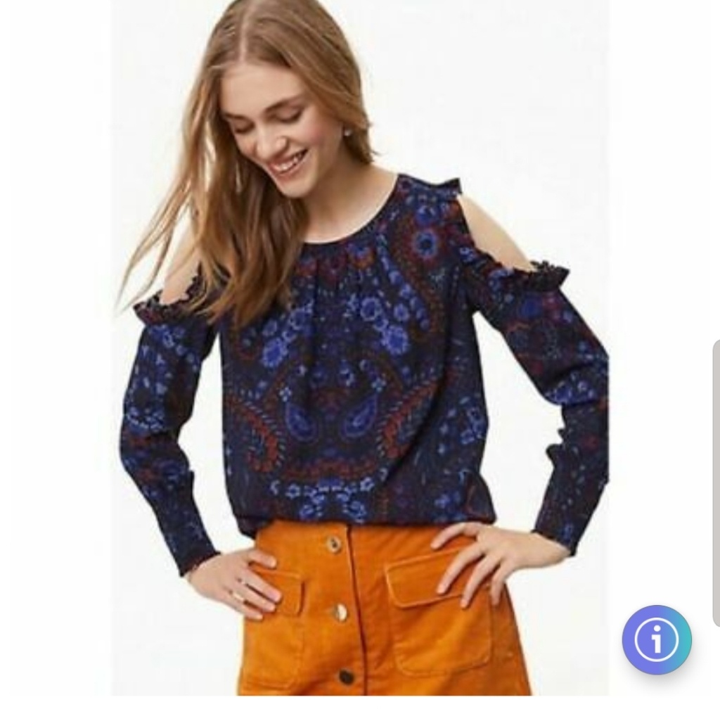 Loft Cold Shoulder Top